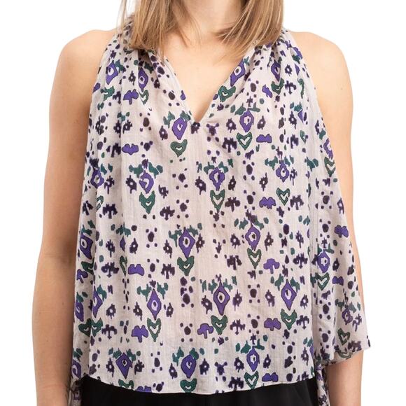 Isabel Marant Etoile Top Size 40 US 8 Blouse Shirt Sleeveless Rayon - Picture 1 of 5